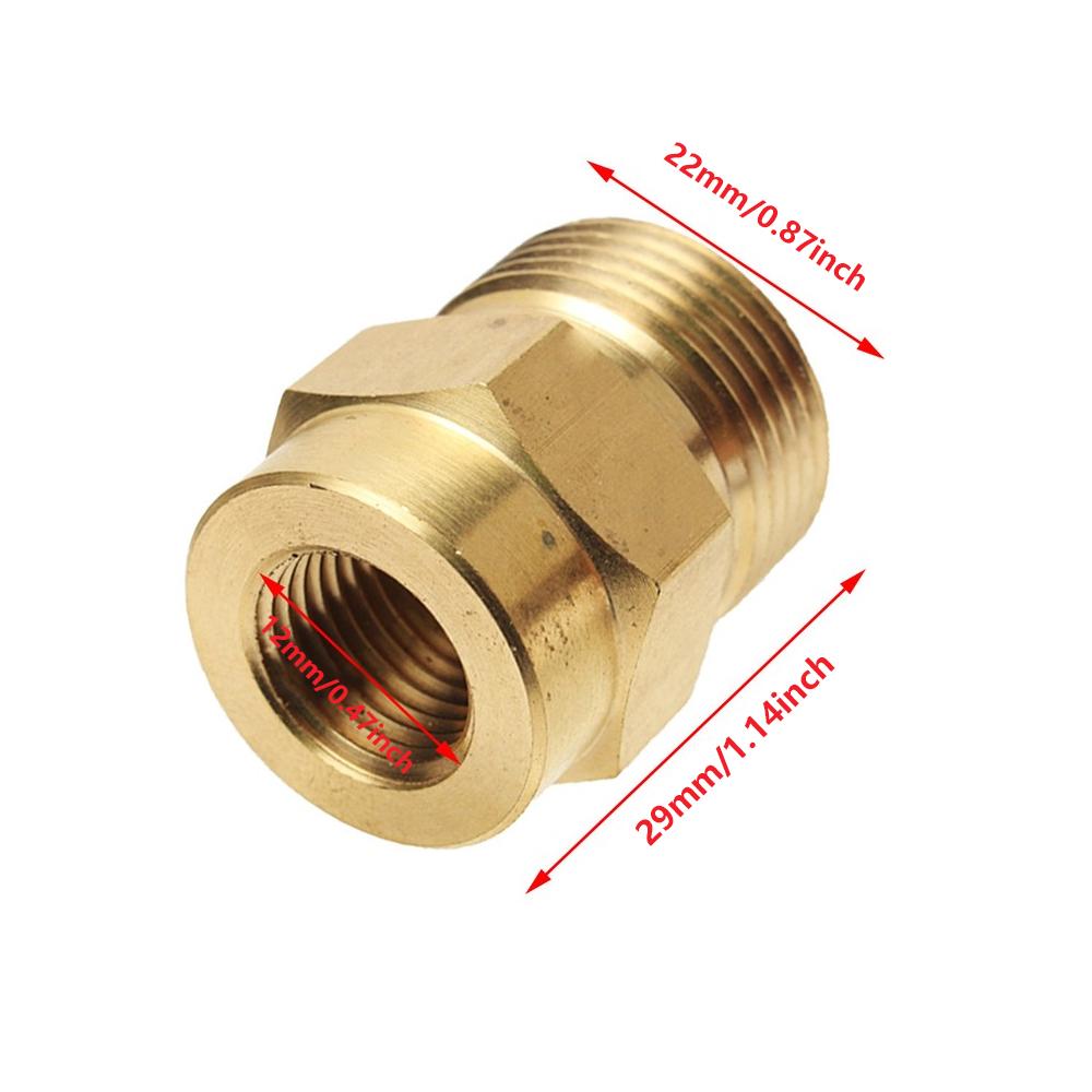 1pcs 1/4 inch High-Pressure Washer Quick Connect Coupler High-Pressure Washer Adapter Connection Accessory (1/4 Internal and External Thread)