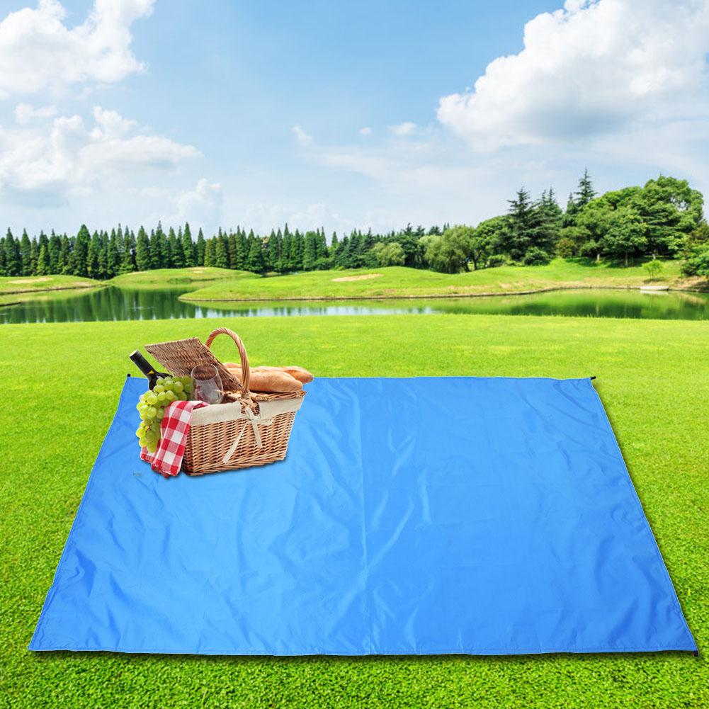 Outdoor Multifunction Ultralight Mini Blanket Ground Mat with Carrying Bag for Camping Picnicroyalblue 100x145