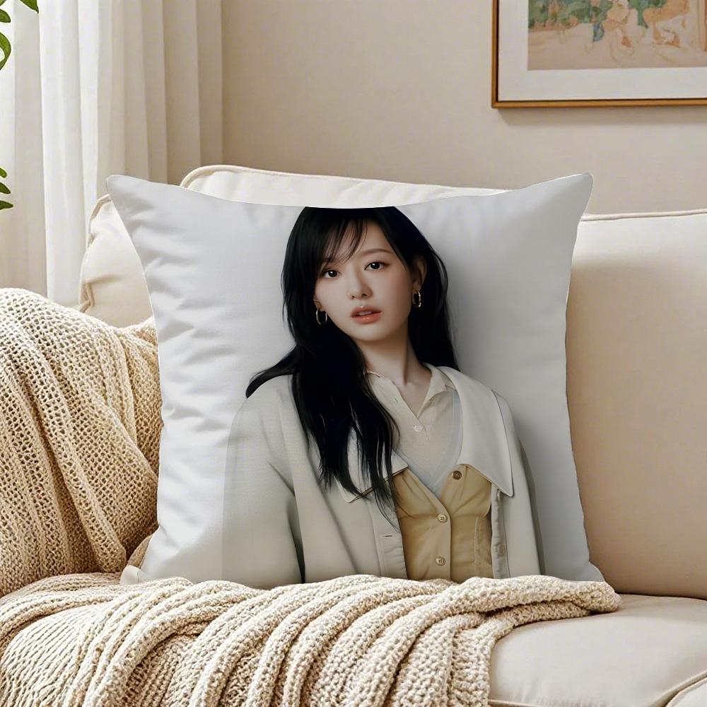 Kim Ji Won Queen of Tears Cushion Cover Linen Minimalist Soft for Sofa Bed Home Room Decor