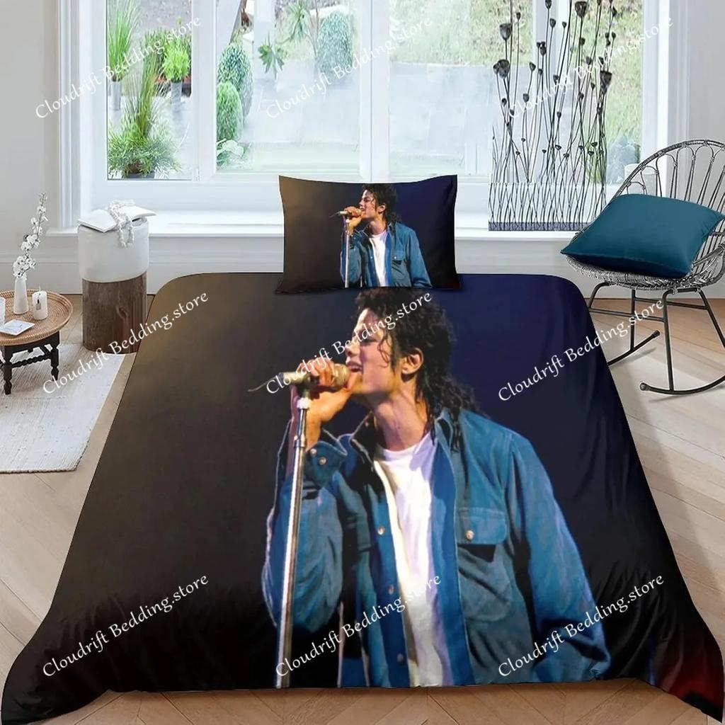 Duvet Cover Michael Jackson 3D Exquisite Digital Printing Bedding Set Comforter Bed Youth Home Decor Adult Boys Gift026