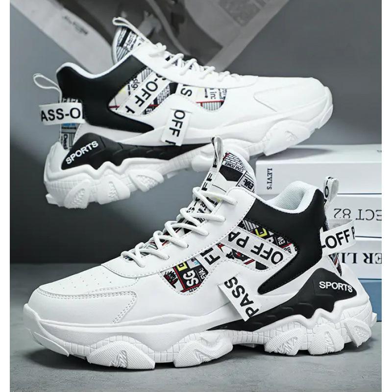 Putian Men's Shoes 2024 Autumn and Winter New Trendy Brand Heightened Platform Student Explosion Sports Leisure Actual Combat Basketball Trendy Shoes