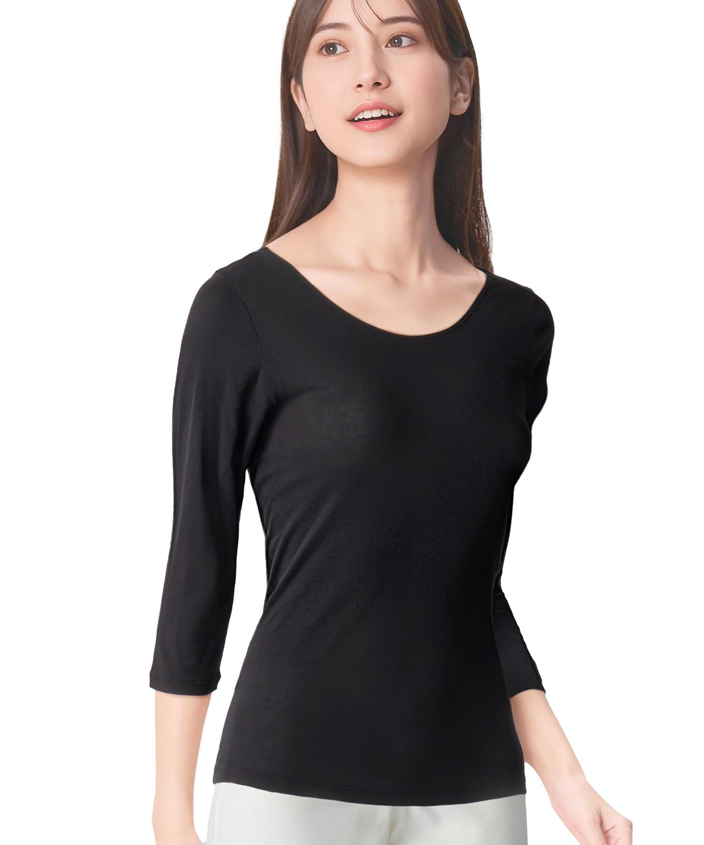 

Organic Cotton Loose Long BL Wing/Wacoal Women s 100% Innerwear, Moisture-Wicking, Quick-Drying, Fit, 3/4 Sleeve, Sleeve, EL1771,