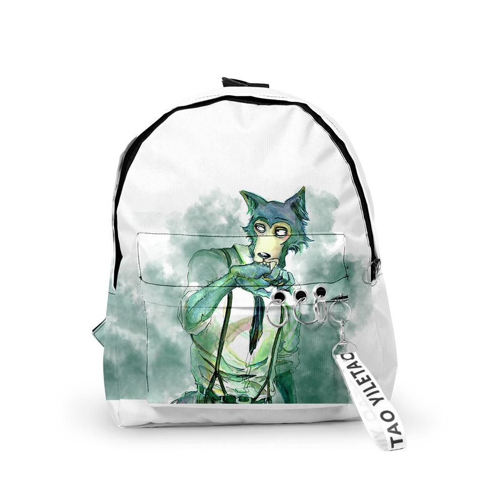 Classic Novelty Animal Rhapsody Backpacks Boys/Girls School Bags 3D Print Keychains Oxford Waterproof Cute Small Backpacks