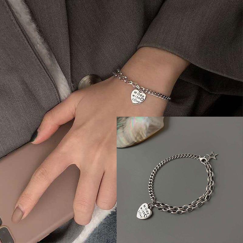 VENTFILLE 925 Sterling Silver Bead Turquoise Agate Bracelet For Women Girl RetroVersatile Originality Jewelry Gift Dropshipping