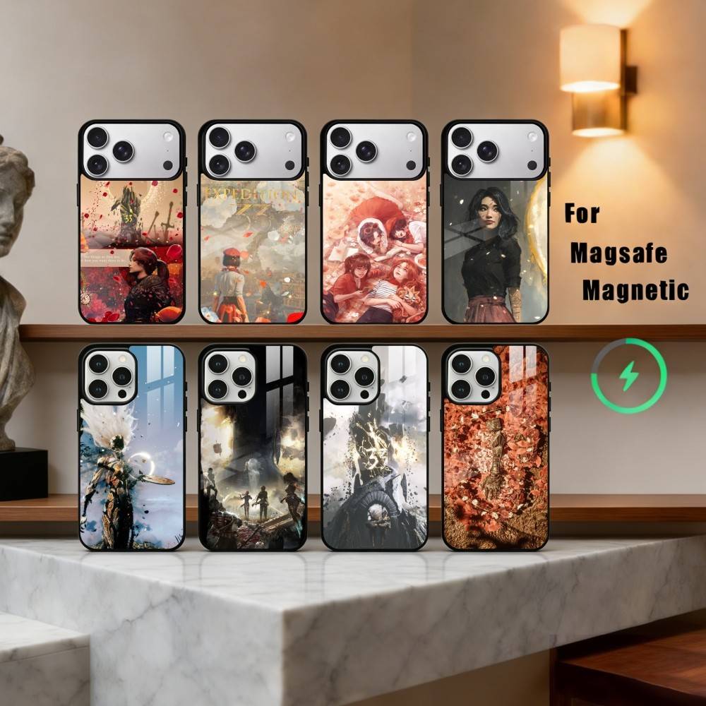 Game Clair O-Obscur Expedition 33 Phone Case For iPhone17,16,15,14,13,12,11 Plus,Pro Max Magnetic For Magsafe Wireless Charging