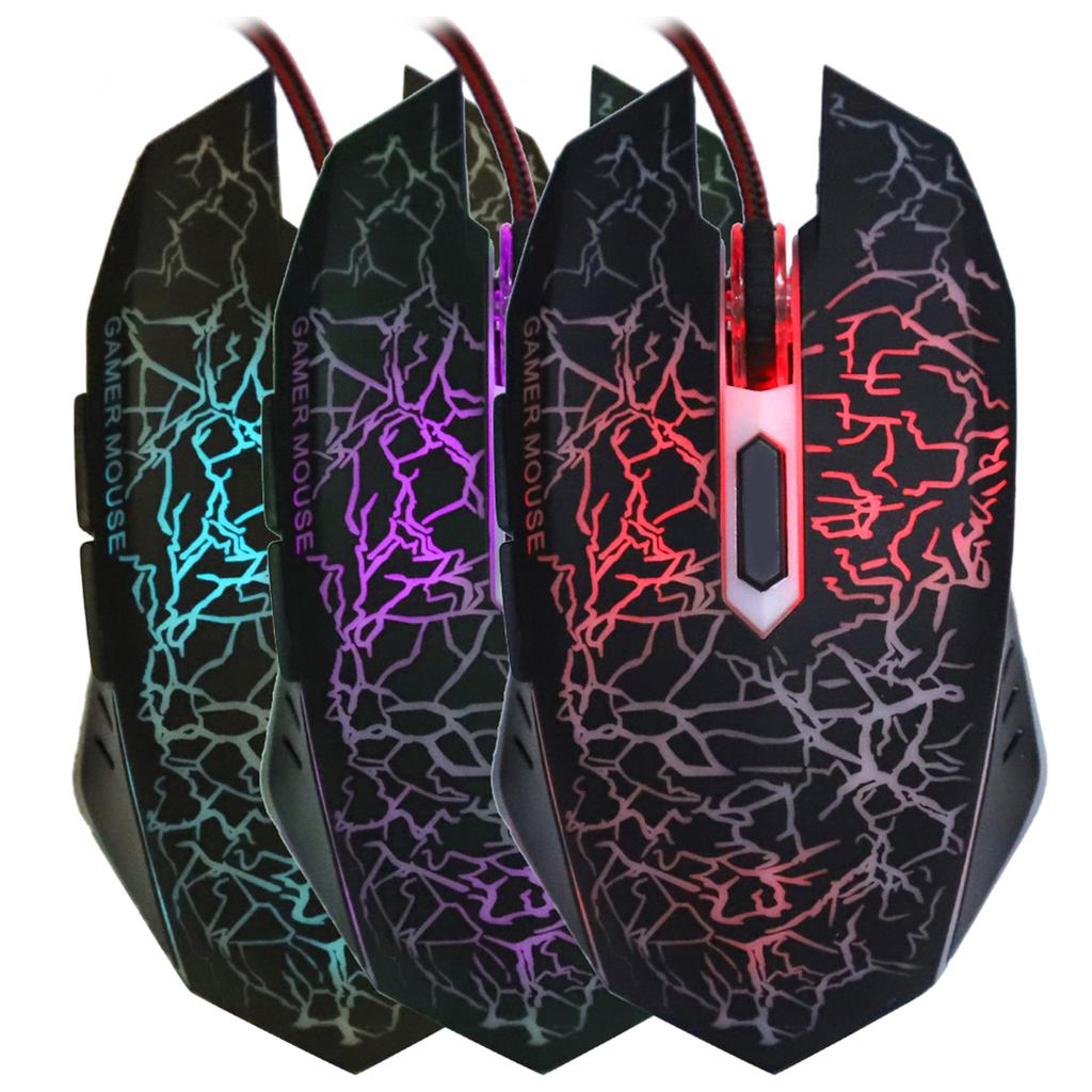 Mice Gamier Wired 6 Buttons Ergonomic LED USB Gamer Mice for Computer Laptop Desktop PC