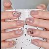 French Kids' Press-On Nails - Dopamine Stars, Clear Ice, Cute Cat Eye Lines
