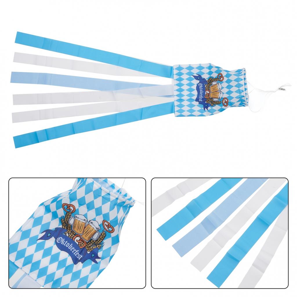 Backyard Bavarian Flag Decoration For Shop Garden Hanging