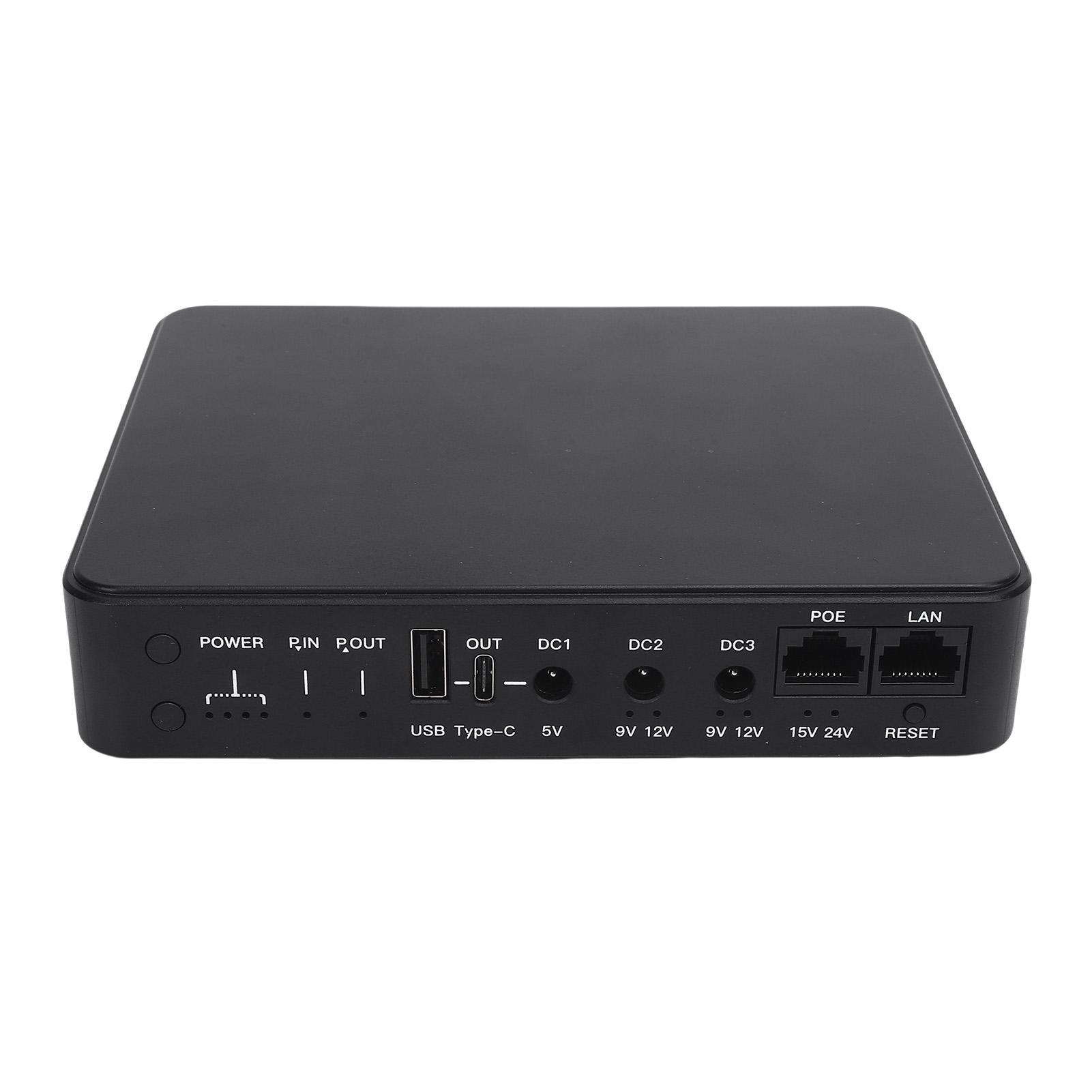 

Джерело безперебійного живлення 9000 мАг Міні ДБЖ Резервне живлення від батареї для роутера камери POE 15 В 24 В DC 5 В 9 В