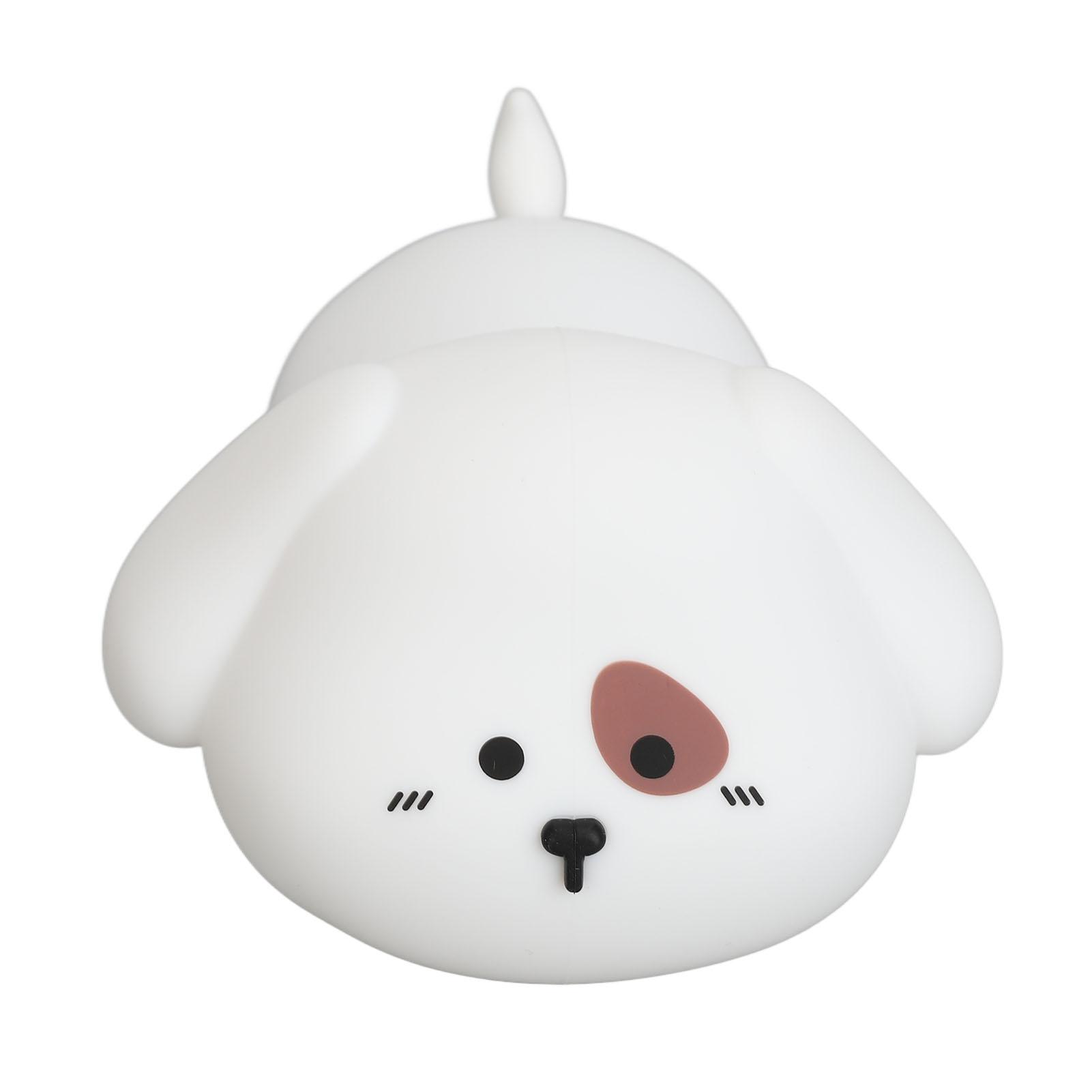 

Dog Shaped Night Light Brightness Color Adjustable Rechargeable Cute Bedside Light Home Decor