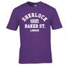 Sherlock Holmes 221b Baker St London T Shirt New