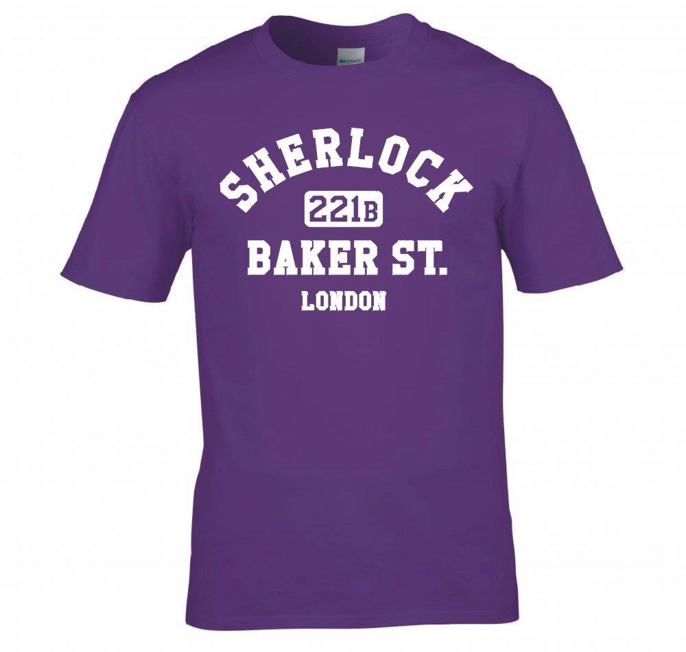 Sherlock Holmes 221b Baker St London T Shirt New