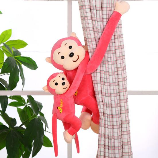Maymun Peluş Oyuncak Asılı Maymun Bebek Halkalı Tokalı Peluş Hayvan Uzun Kollu Maymun Ev Dekorasyonu Pencere Maymun Kolye Oyuncak Yeni Yürümeye Başlayan Çocuk için Hediye