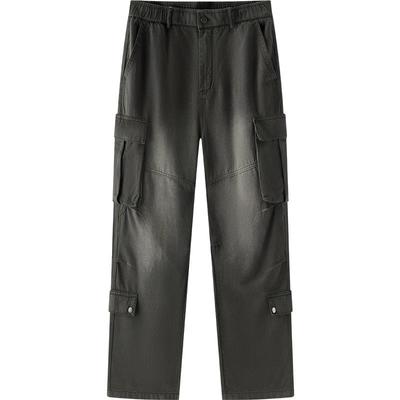 Semir Men's Loose Straight Multi-Pocket Denim Jeans