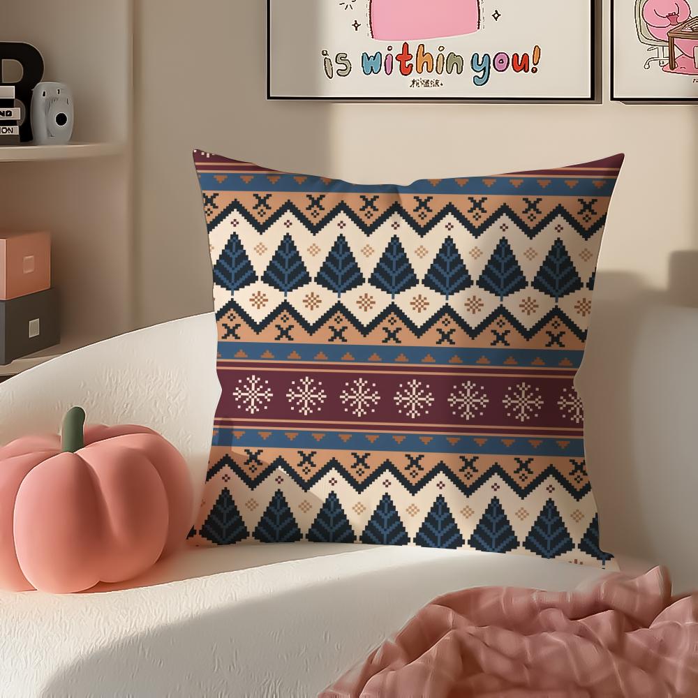 Exotic Bold Art Moroccan Style Cushion Cover Pillowcase Short Plush Invisible Zipper Room Sofa Cushion Cover