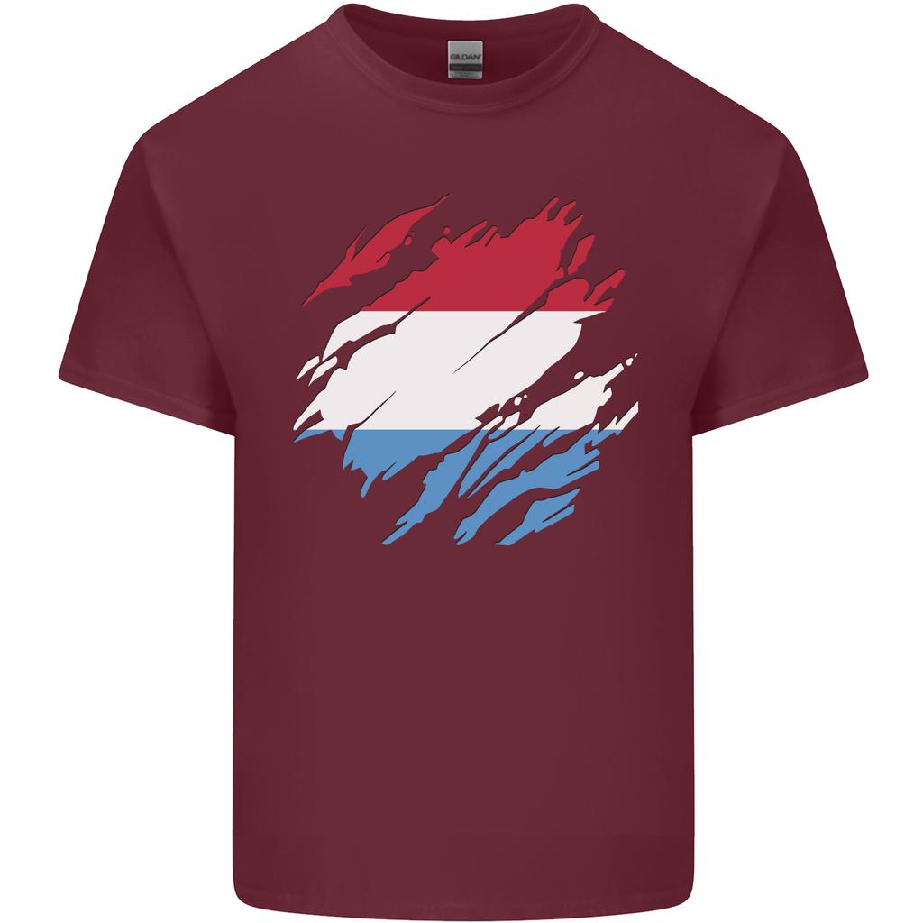 Torn Flag Luxembourg Unisexs Light Cotton TShirt