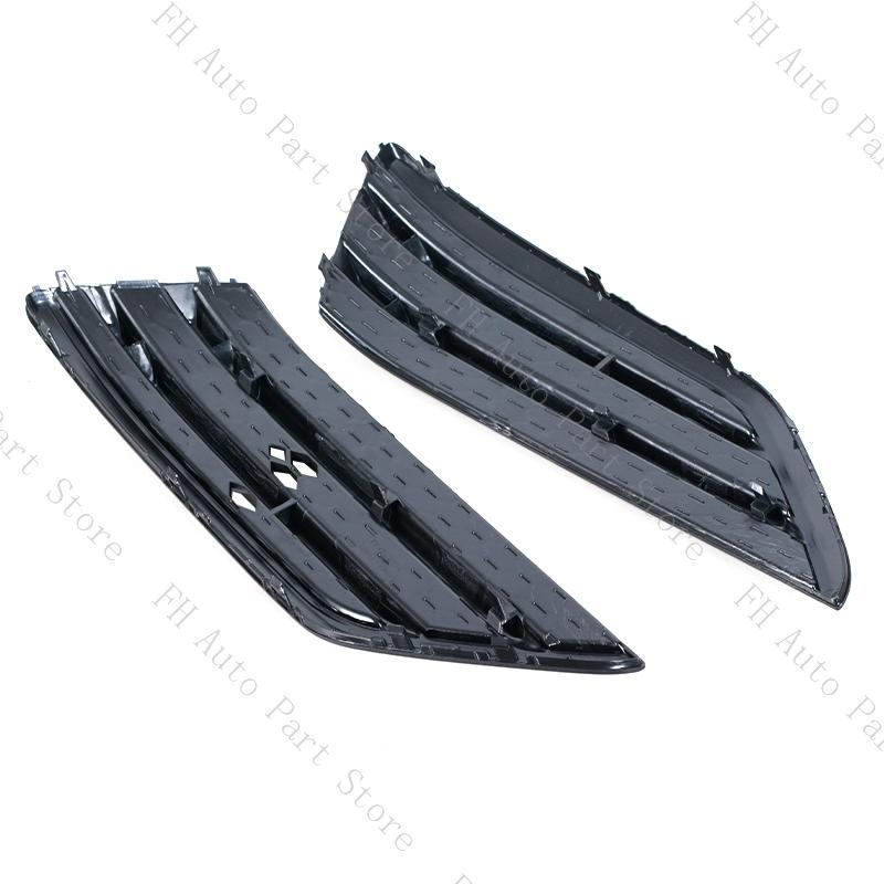 2PCS For Honda Pilot 2016 2017 2018 Front Bumper Fog Lamp Light Trim Grille Cover Frame Lid Bezel Hood