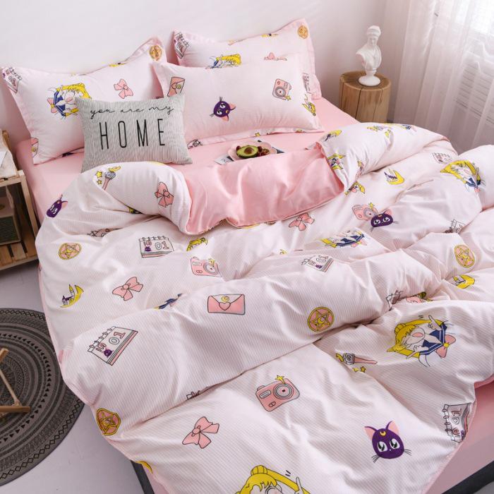 Nantong Aloe Vera Cotton Student Dormitory Summer Bedding Set