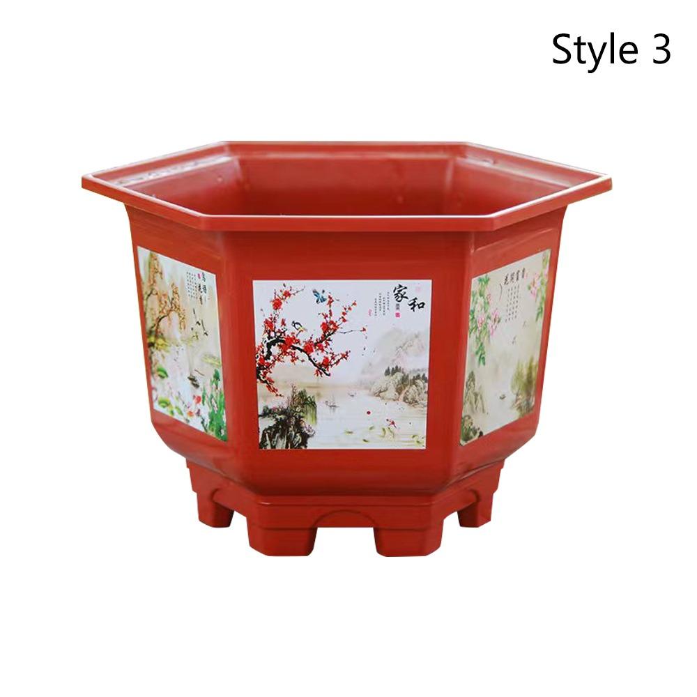 Thickened Potted Bonsai Plastic Hydroponic Planter Durable Water Planting Pots