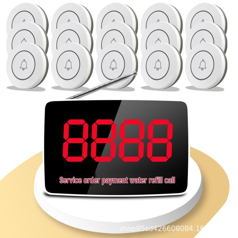 Wireless Dining Service Call Button for Restaurants, Tea Houses, Hotels, Chess/Card Rooms, Internet Cafes, and Private Rooms.