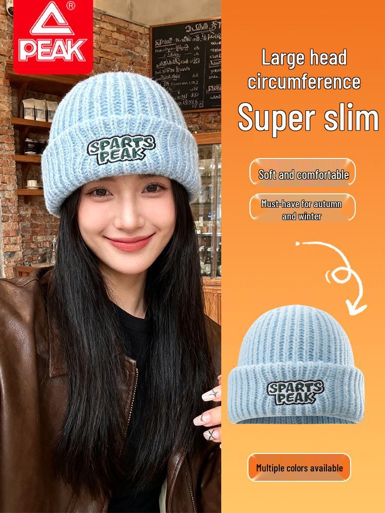 

PEAKKNIT Women s 2025 Wool Hat: Trendy, Warm, Face-Slimming, with Versatile Ear Protection One Size синий