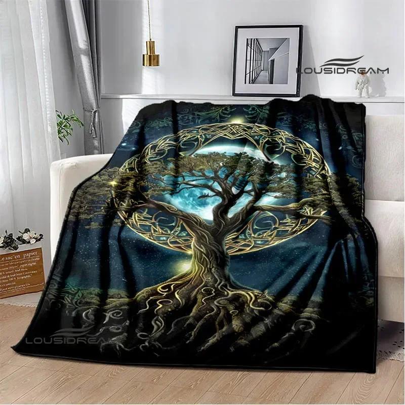 Tree of Life Printed Blanket Flannel Warm Blankets Soft and Comfortable Blanket Bed Linings Cubre Cama Birthday Gift