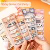 [Kawaii Stationery Supplies] Cute Cartoon Cat Shape Sticky Notes Mini Sticky Notes Set for Office, School, Journaling - Unique Bookmark Index Tabs