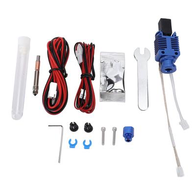 3D Printer Hot End Kit Metal Integrated Removable Hardened Steel Nozzle Extrusion Head 24V60W