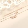 Mobius 925 Sterling Silver Diamond Infinity Love Necklace - Women's Trendy High-End Style.