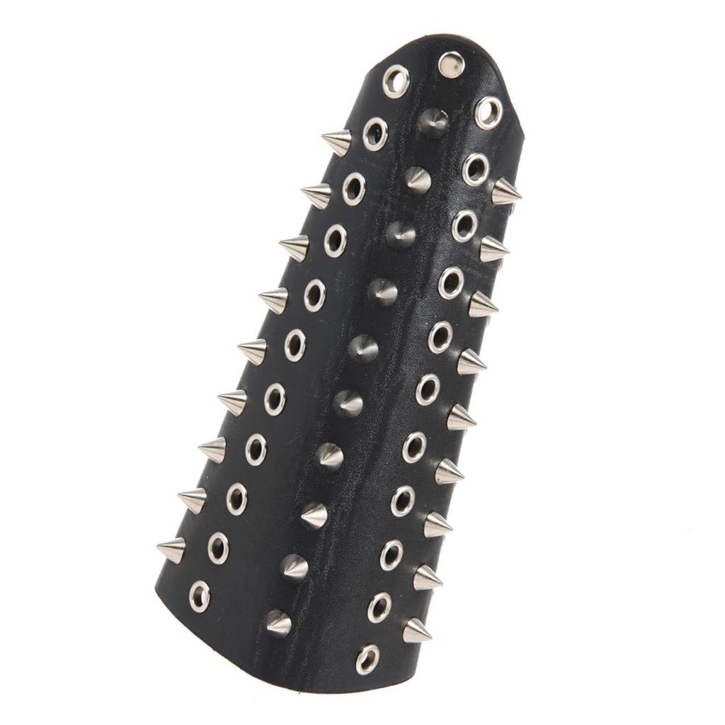 Adjustable Riveted PU Leather Armband Medieval Gauntlet Armwear For Punk Event Gathering Fashion Cosplay Enthusiasts