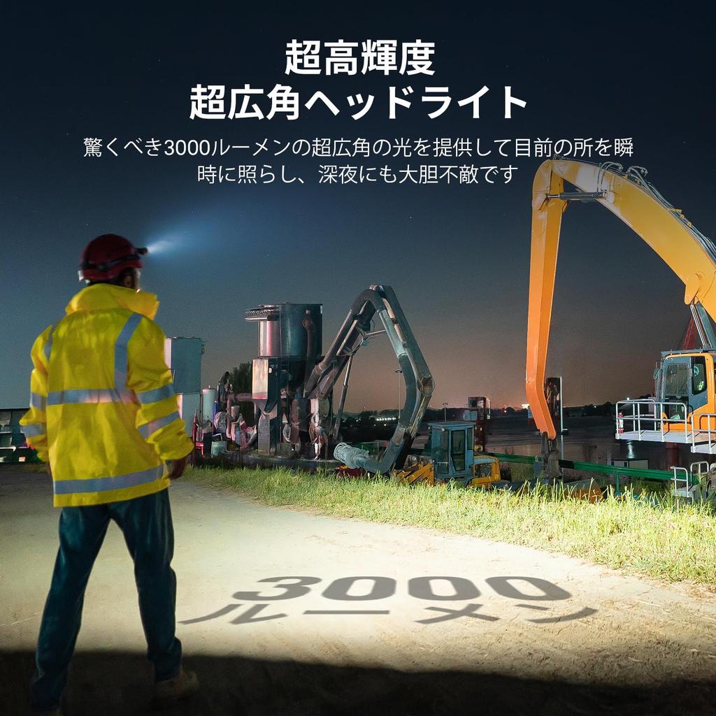 OLIGHT Perun 3 LED Oppladbar Hjelm 3000 Hvit IP68 Vanntett og med Sensor Ideell for Utendørs og Nattfiske Hodelykt, Lommelykt, Lys,