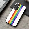Colorful Rainbow Stripe Phone Case For S25 Ultra Samsung S26 S23 S24 Plus S22 S20 S21 Fe A54 A34 A53 A16 Glass Cover