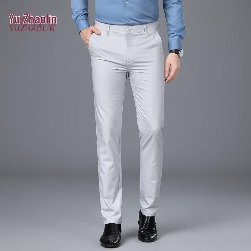 YUZHAOLIN Men's Summer Casual Straight-Leg Pants
