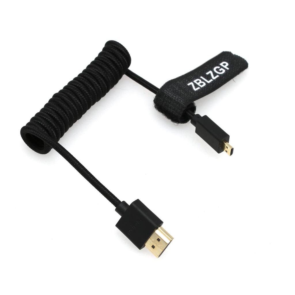 Kabel HDMI ZBLZGP 8K Niski dla Canon EOS M100 Canon XA40 Użytkownik Świadomy Energii 8K Micro HDMI do 48Gbps, Zasilanie, Aparat, Kamera, Monitor, HDMI.