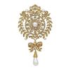 European & American Crystal Teardrop Brooch Zircon Pin Accessory
