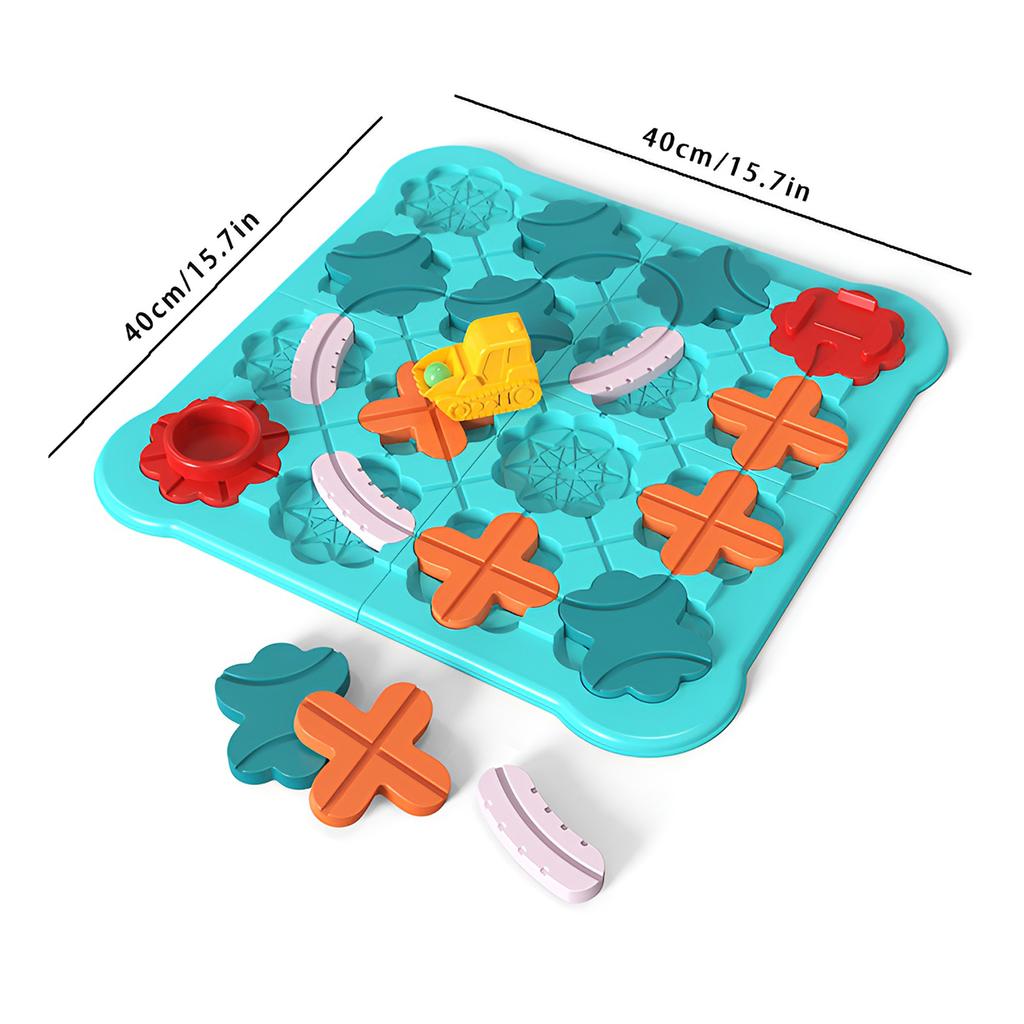 Road maze tour puzzle track toy parent-child interactive board game back engineering car puzzle toy