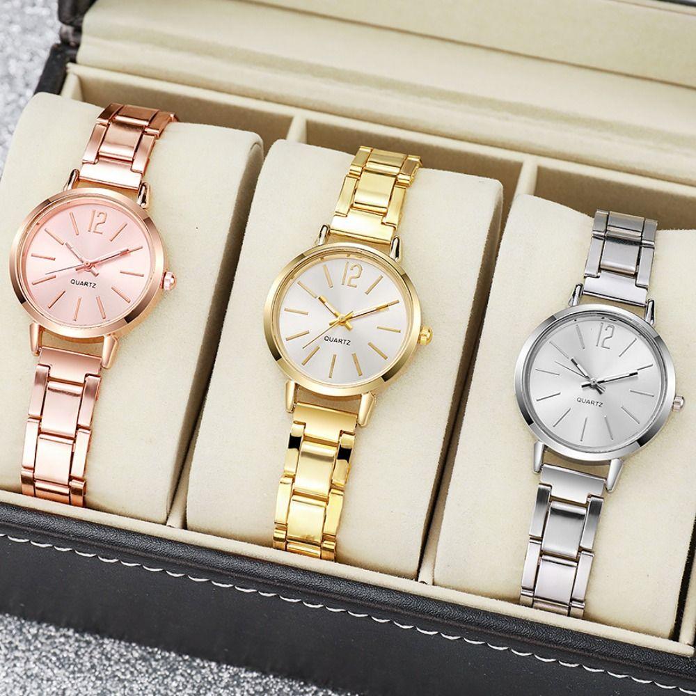 Folding buckle Quartz Watches Stainless Steel Strap Watch Hot Women Wristwatch  Women