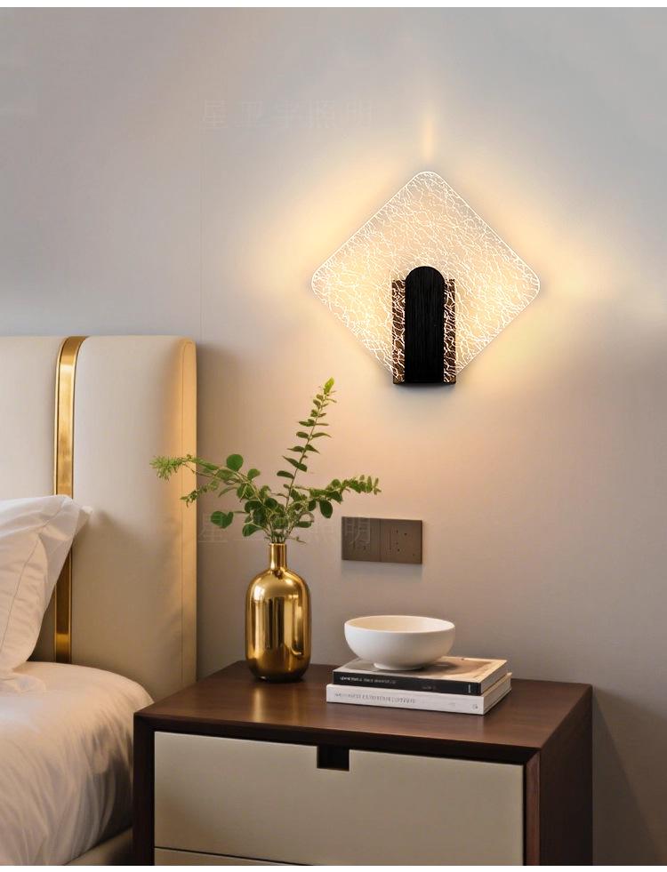 Acrylic Wall Lamp: Modern Creative Design for Bedroom, Hallway, Staircase, and Decorative Use