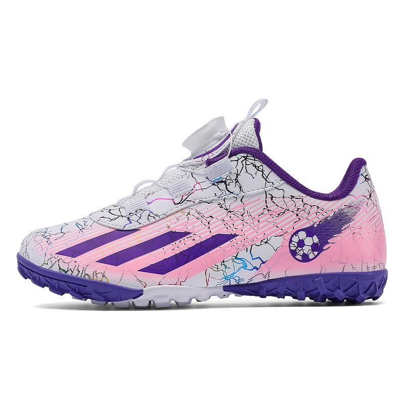 Neue Kinder Drehschnallen Fußballschuhe