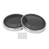 Motorcycle Speaker Mesh Cover Grille Saddlebag Lid Motors Audio Accessory Replacement for Touring Glide 1983?2020Electrosilvering