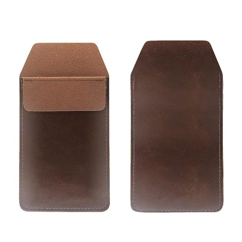 

Портативный держатель для ручек для чехла Кожаный чехол для ручек с клапаном Подарочный чехол для ручек Обложка Водонепроницаемый Прочный для врача медсестры художника коричневый