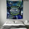 Seattle Seahawks Seinakatted Esteetiline Seinakate Prinditud Kangast Tekk Dekoratiivsed Katted Magamistoa Elutoa Kodu Kaunistamiseks