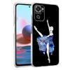 Simple Swan Dance Ballet Clear Phone Case For Xiaomi Redmi Note 12 5G 9S 9 8 10 11 Pro+ 9T 8T 10C 9C 9A 7 Pro Soft Back Cover