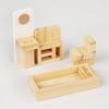 1:12 Model Bedroom Living Room Furniture Wooden Closet Bed Table Micro Landscape Dollhouse Decor Ball Joint Dolls Accs