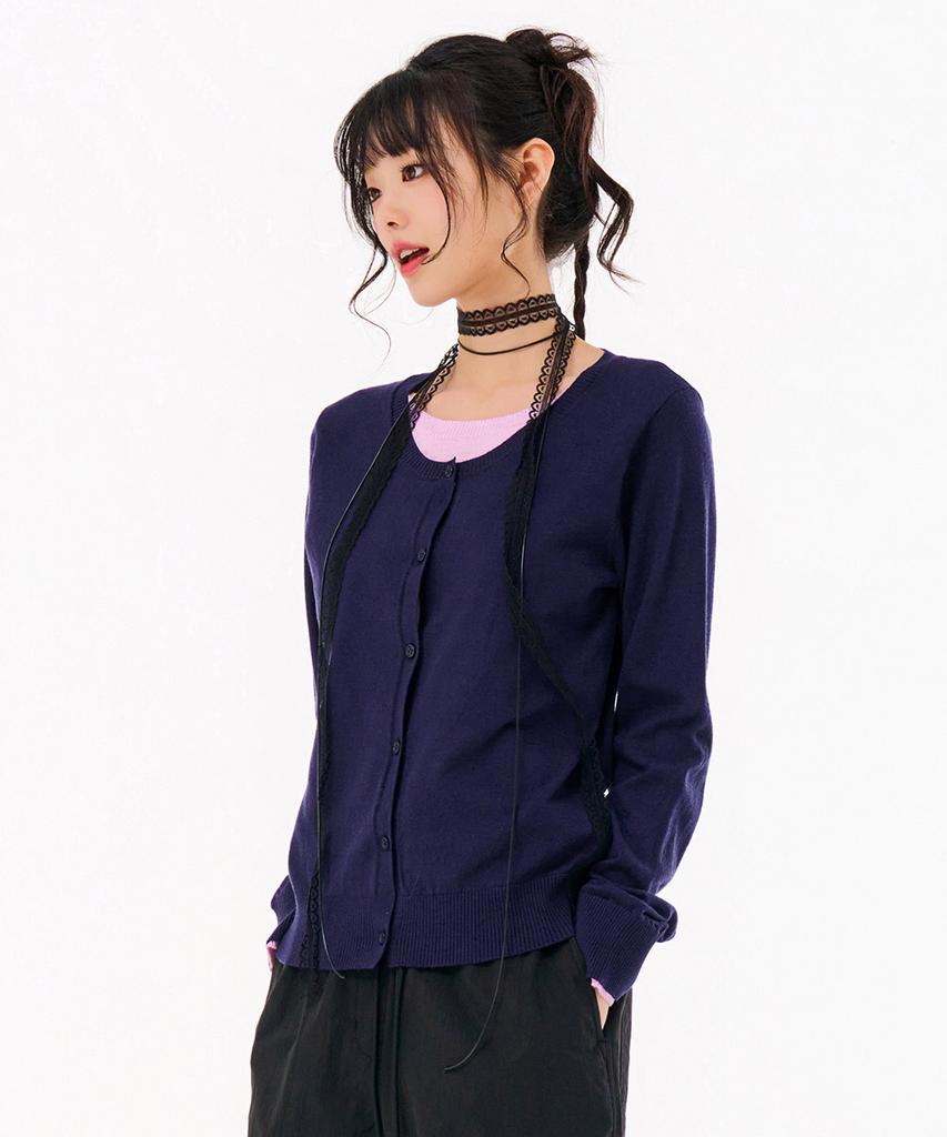 CHASECULT Women'S Layered Knit Cardigan-Farg5261B04