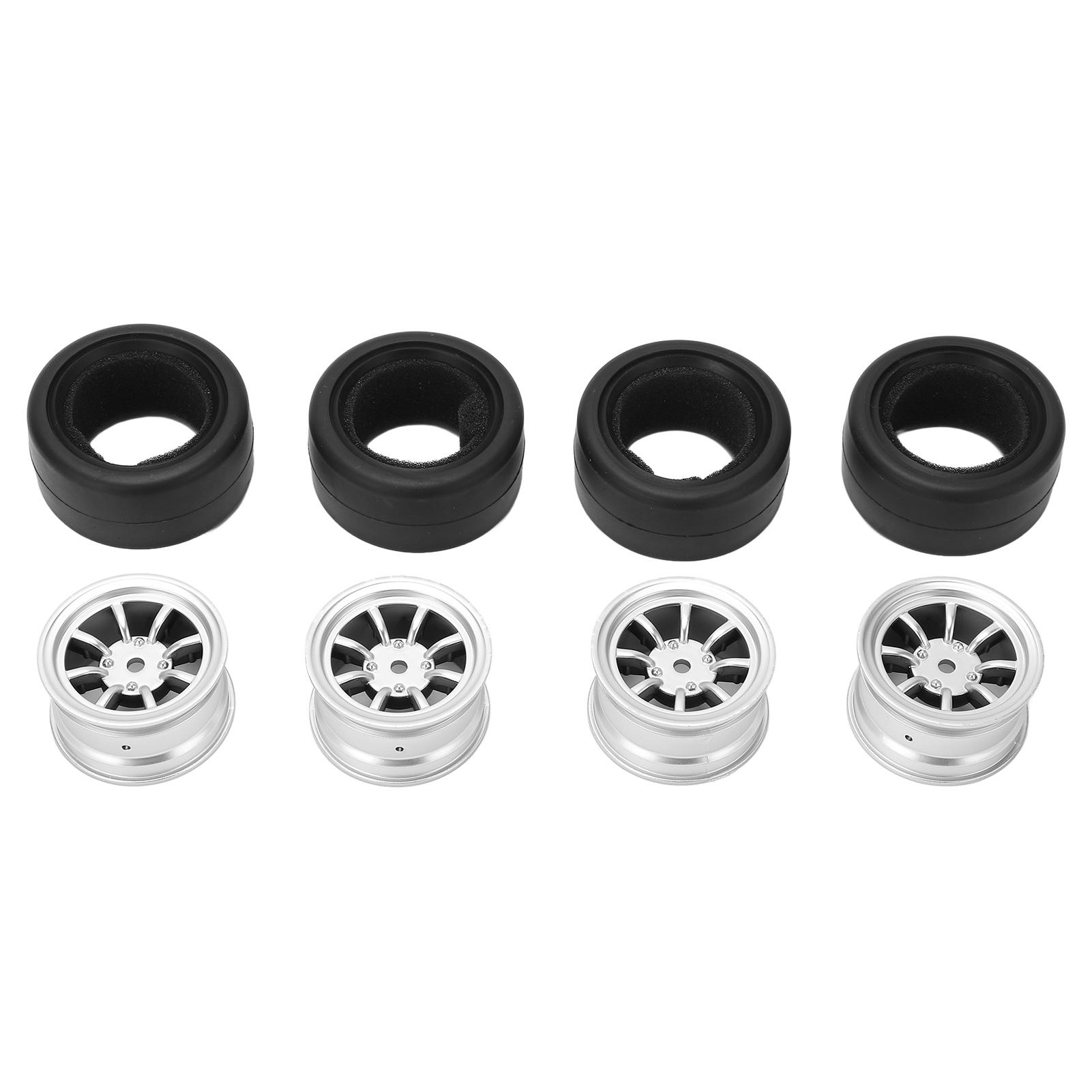 

4 шт. Гумові шини Колісні маточини 12 мм Латунні з єднувачі Набір Модернізація для радіокерованої машини WPL D12