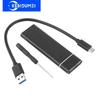 Dual Protocol M2 SSD Case M.2 NVMe SATA SSD Enclosure Adapter 10Gbps USB 3.1 Type C External Hard Drive Case Supports M and B&M Keys