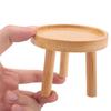 ABWR-6X Wooden Plant Stand Flower Pot Base Holder Stool High Stool Balcony Succulent Round Flower Shelf For Indoor Outdoor