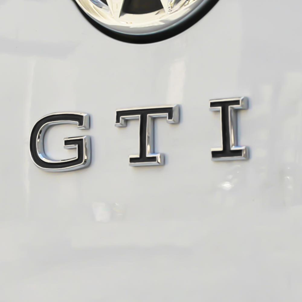 CAT1 Car Refit Accessories 3D ABS GTI Emblem Body Trunk Decor Stickers For Volkswagen VW Golf Polo Caddy Beetle Motion Passat Touareg