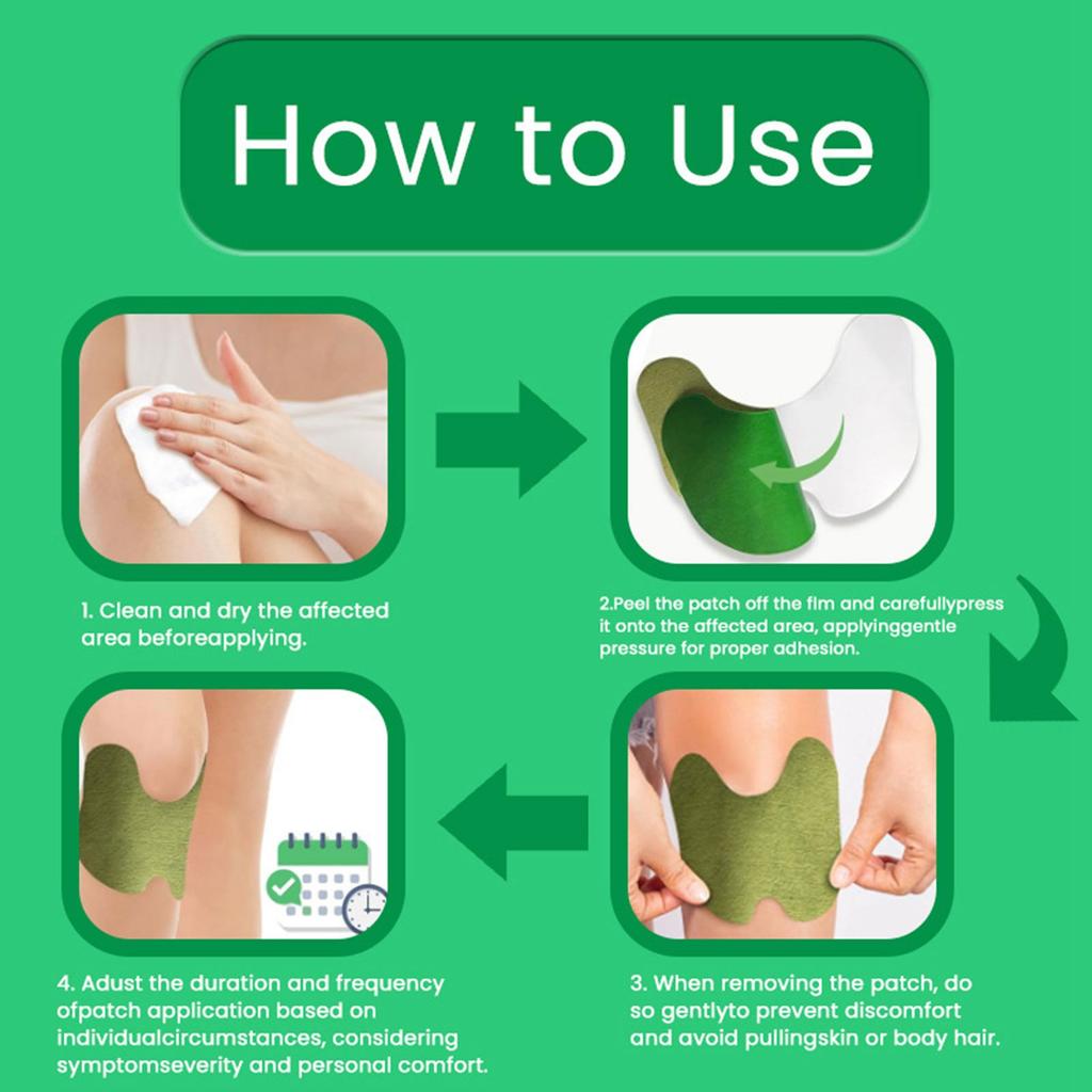 Knee Patch Herbal Knee, Neck, Lumbar Vertebral Heat Compression Pain Patch 40pcs